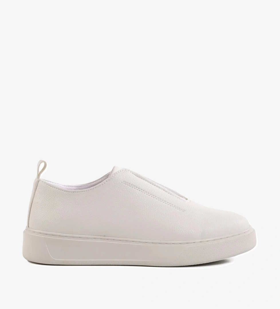 Aspor Beyaz Slip-On Erkek Casual Ayakkabı