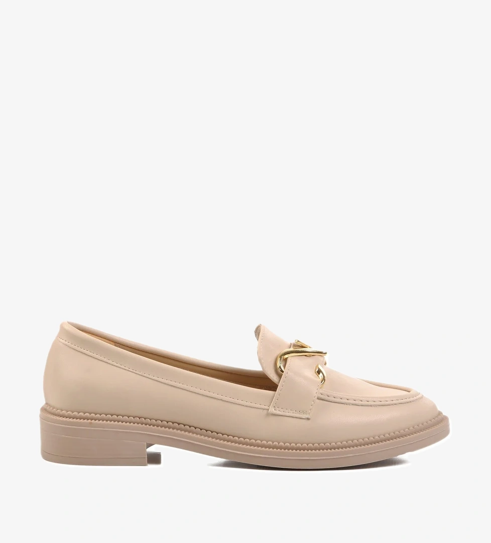 A Spor Aspor Bej Siyah Düz Topuk Kadın Günlük Ayakkabı model görseli