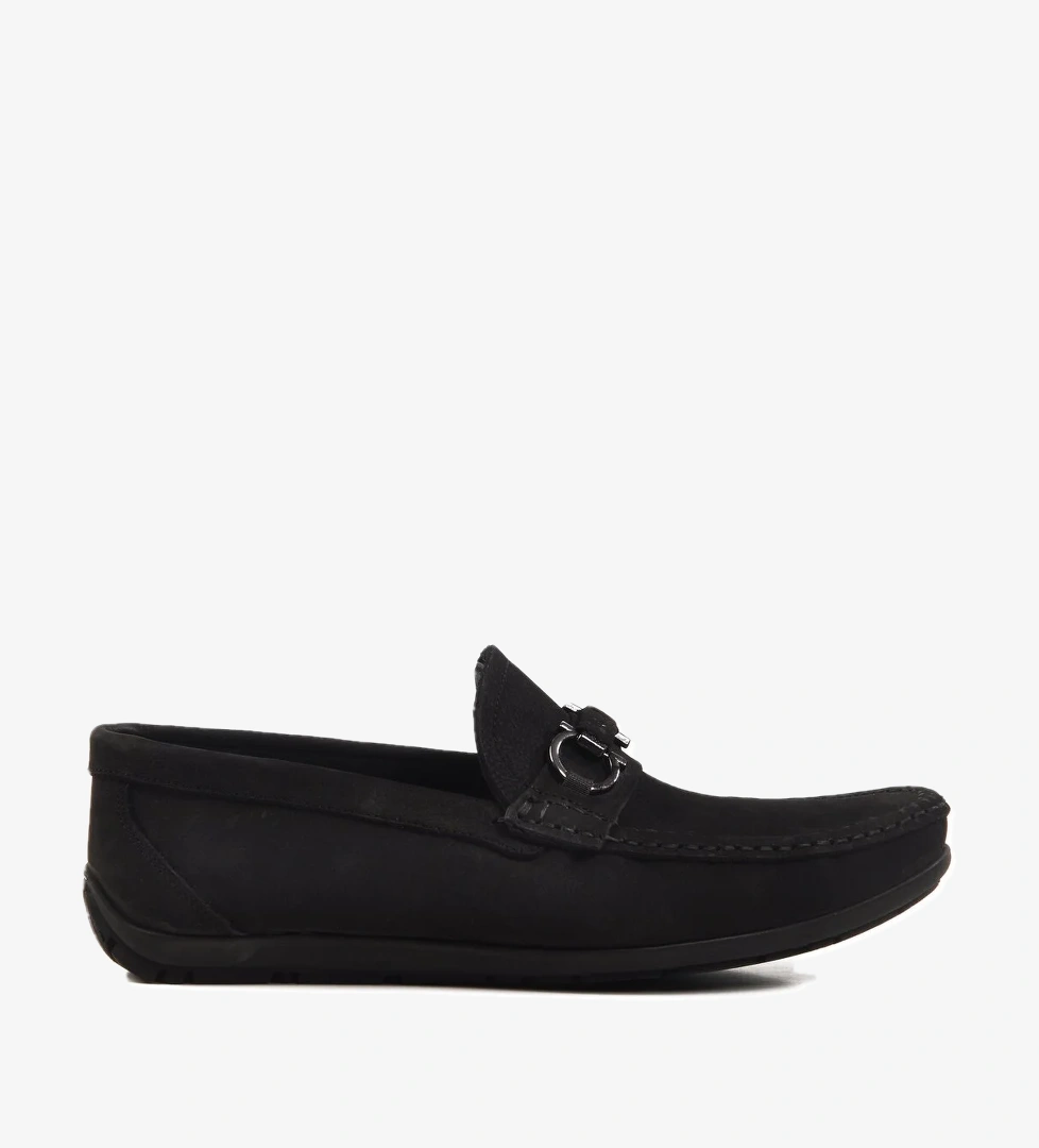 Aspor Siyah Nubuk Hakiki Deri Erkek Casual Ayakkabı