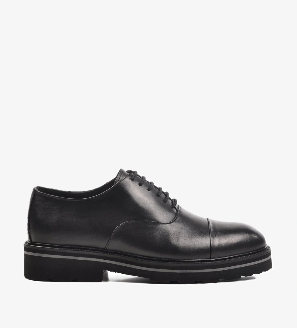 Aspor Siyah Hakiki Deri Erkek Klasik Ayakkabı