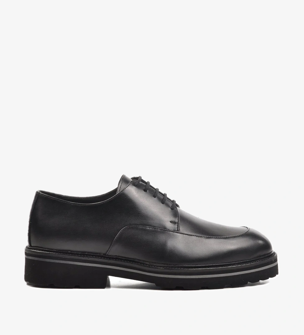 Aspor Siyah Hakiki Deri Erkek Klasik Ayakkabı