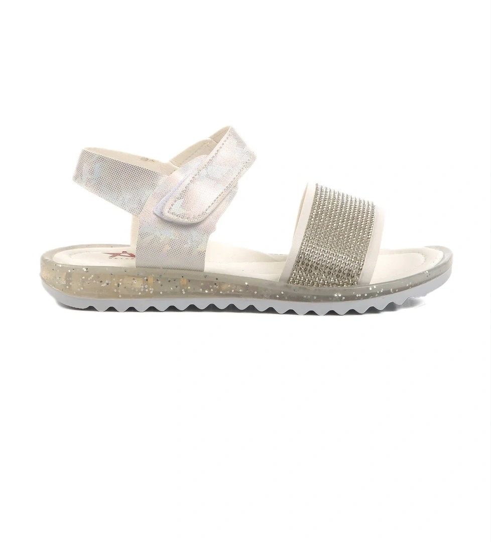 Aspor Beyaz Simli Ortopedik Kız Çocuk Sandalet