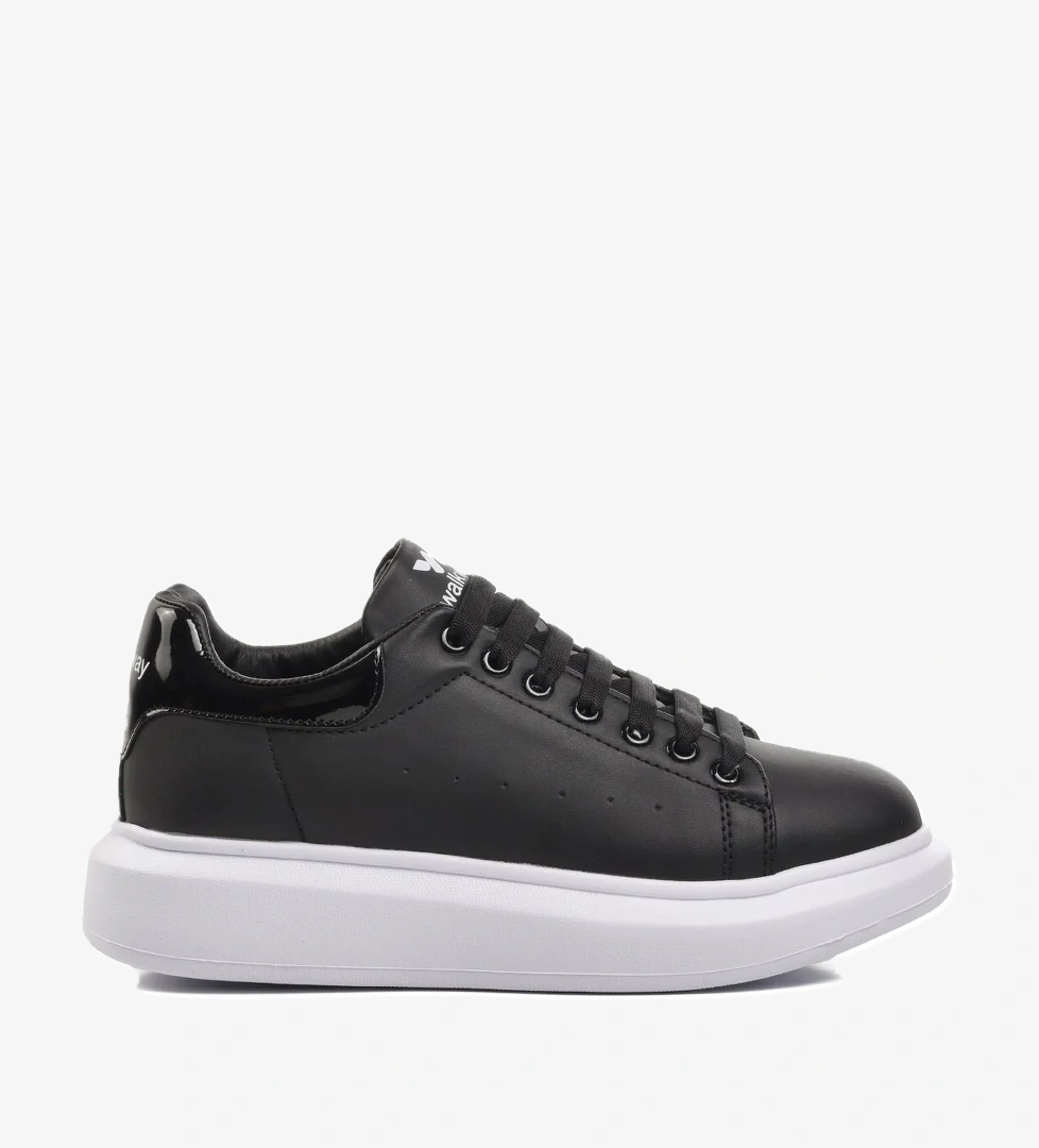 Siyah Beyaz Geniş Kalıp Unisex Sneaker