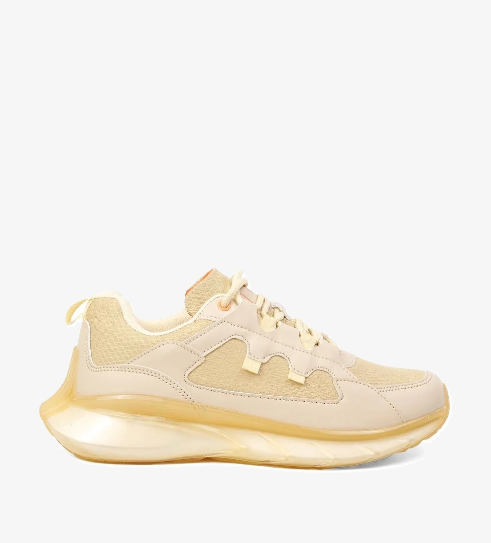 Bej Kadın Spor Ayakkabı Sneaker - Görsel 1