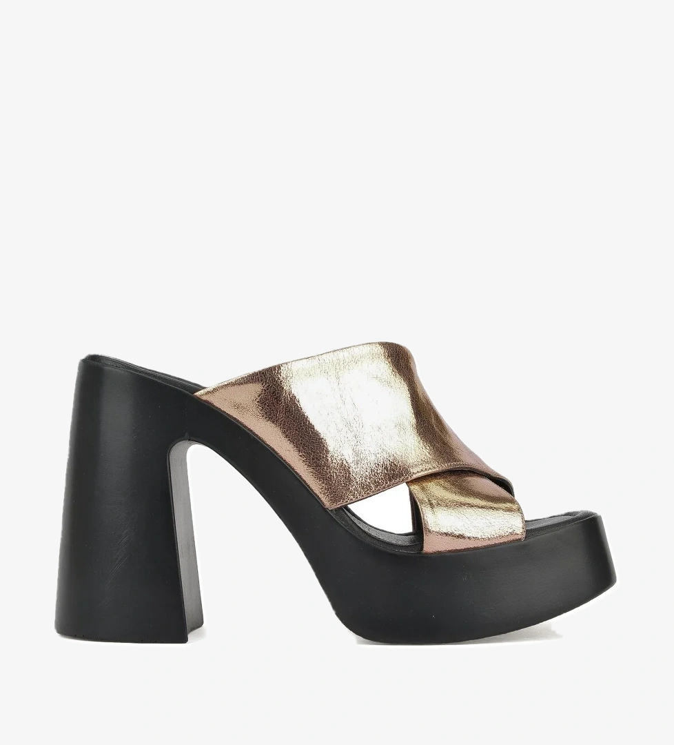 Kadın Hakiki Deri Topuklu Terlik 151992Z66001 Rose