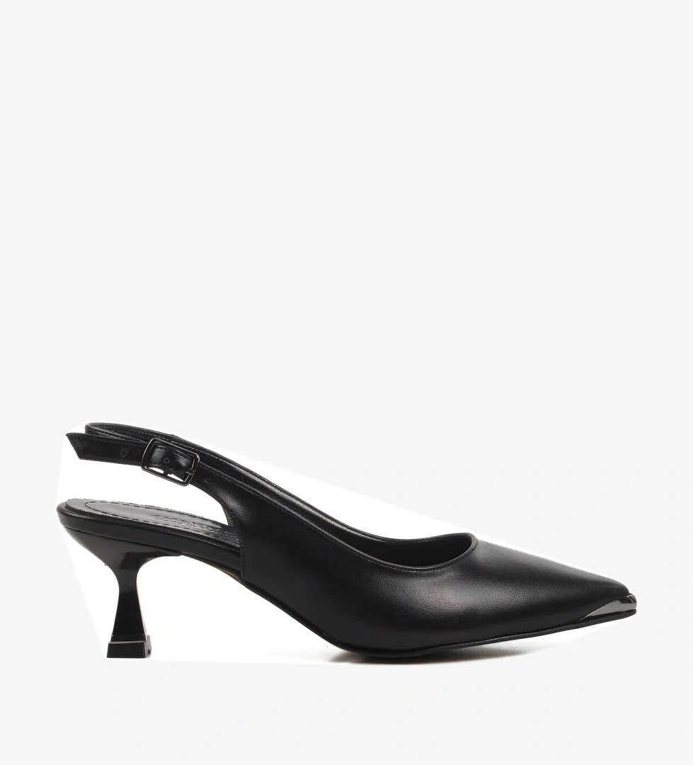 A Spor Bej A Spor Aspor Ince Topuk Kadın Topuklu Ayakkabı