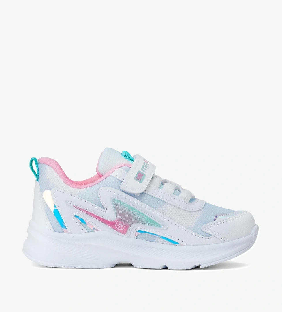 Elit AsMAX513 Filet Kız Çocuk Klasik Sneaker Beyaz - Yeşil