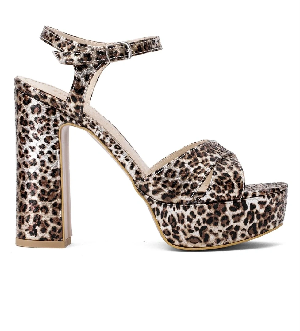 Ayakkabı Fuarı Elit PM08 K3026-5T Kadın Platform Ayakkabı Leopar model görseli