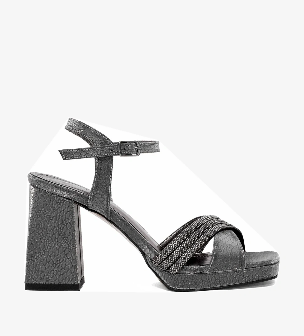 Elit PM08 K98 Kadın Platform Ayakkabı Platin