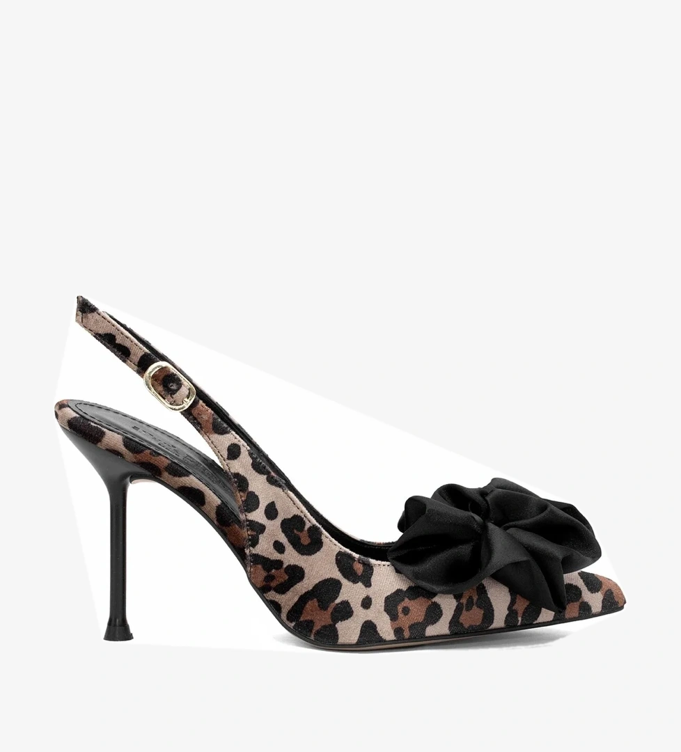 Ayakkabı Fuarı Elit PM230 K917S Kadın Klasik Topuklu Ayakkabı Leopar model görseli