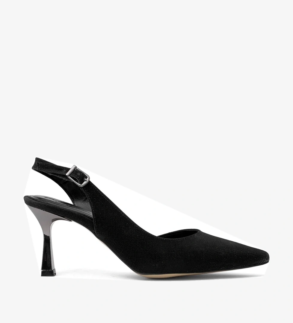 Ayakkabı Fuarı Elit PM439 K370T Kadın Klasik Topuklu Ayakkabı Siyah model görseli