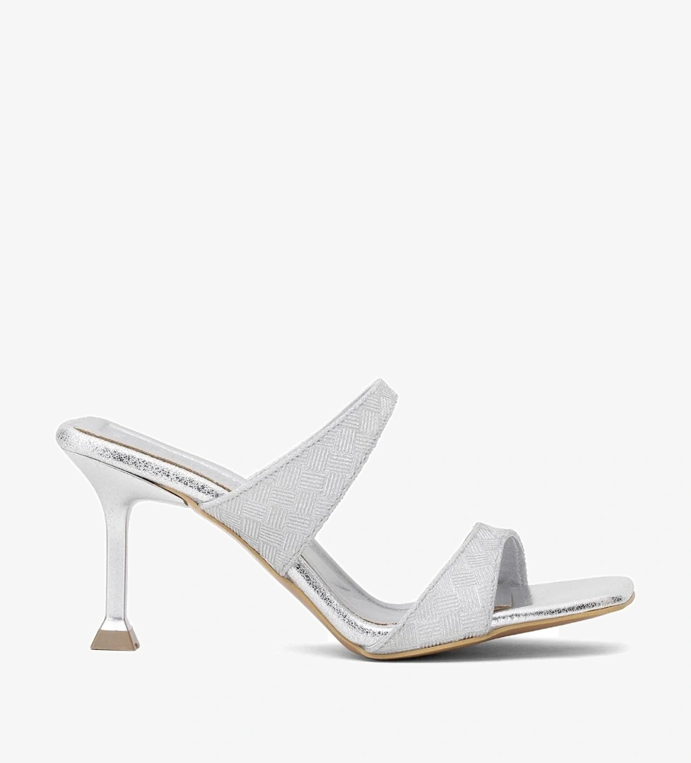 Elit PM161 K7000T Kadın Klasik Topuklu Ayakkabı Gümüş - Görsel 1