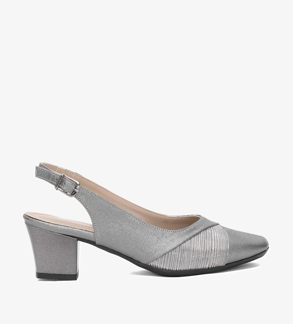 Elit MST705N Kadın Klasik Topuklu ayakkabı Platin