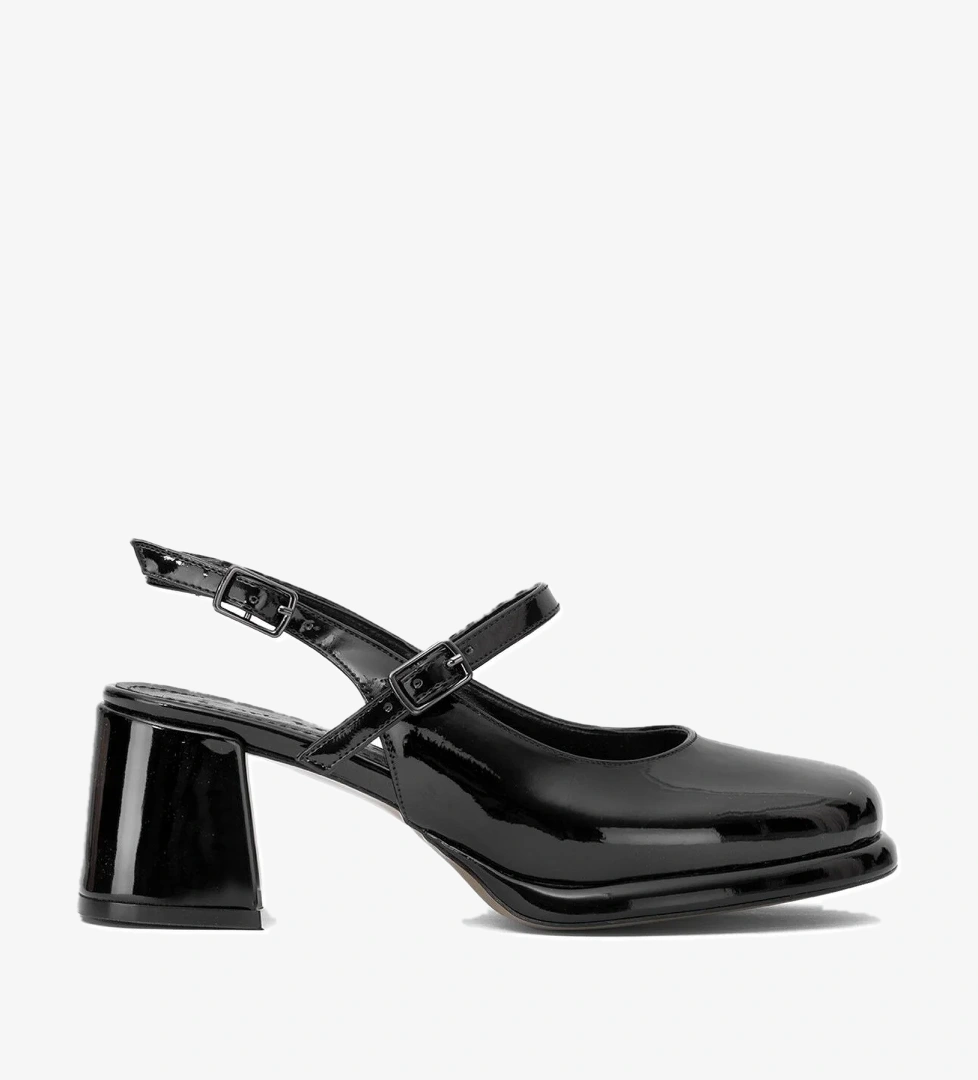 Elit PM559 K0300R Kadın Klasik Topuklu Ayakkabı Siyah - Görsel 1