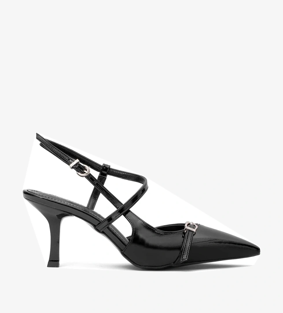 Elit PM571 K426R Kadın Klasik Topuklu Ayakkabı Siyah