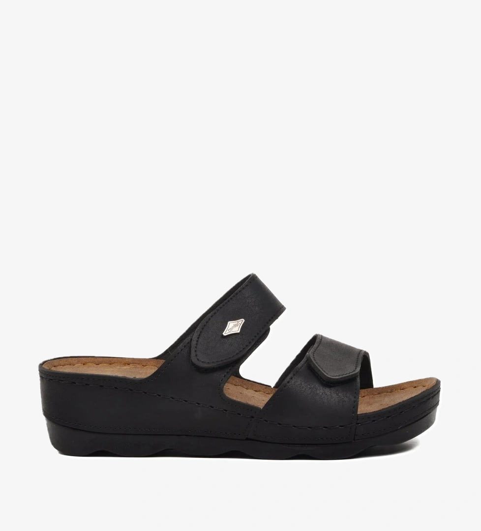 A Spor Aspor Bej Siyah Kadın Terlik model görseli