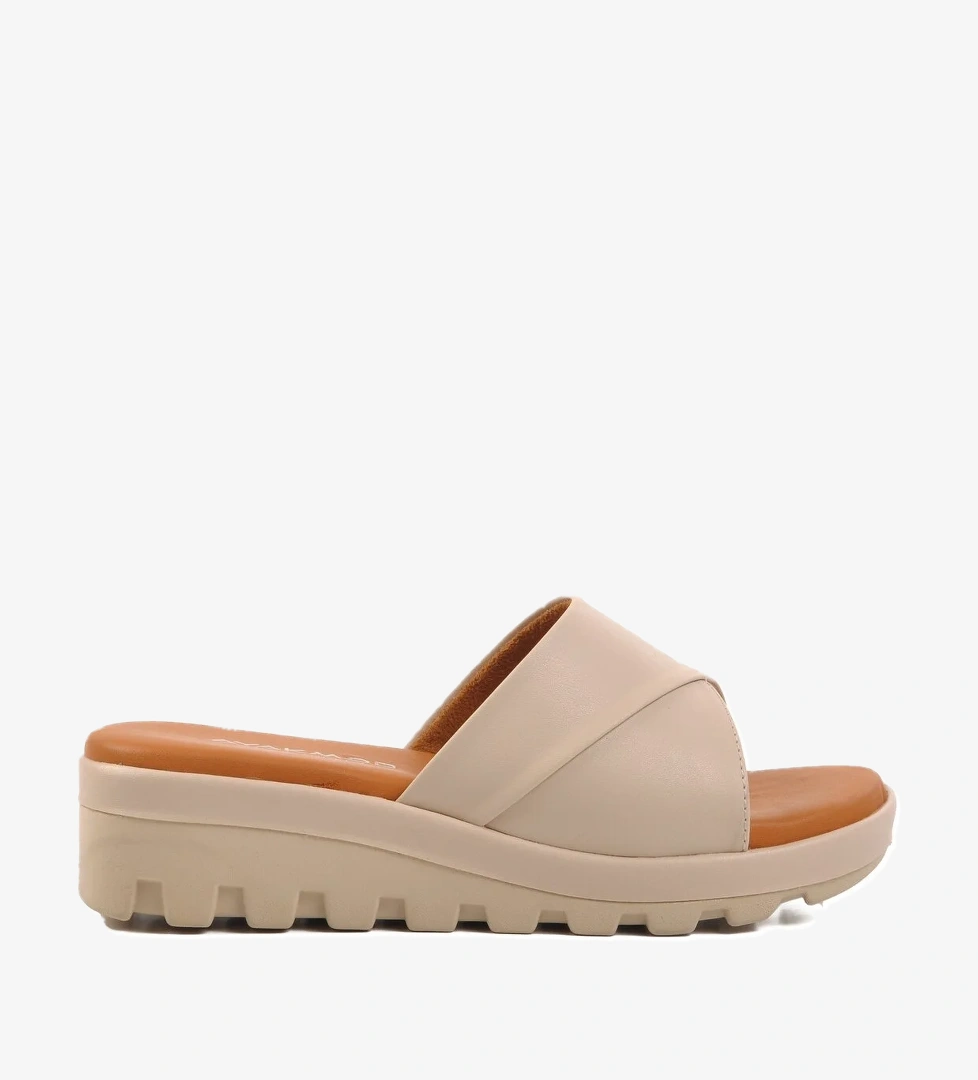 A Spor Aspor Bej Siyah Kadın Terlik model görseli