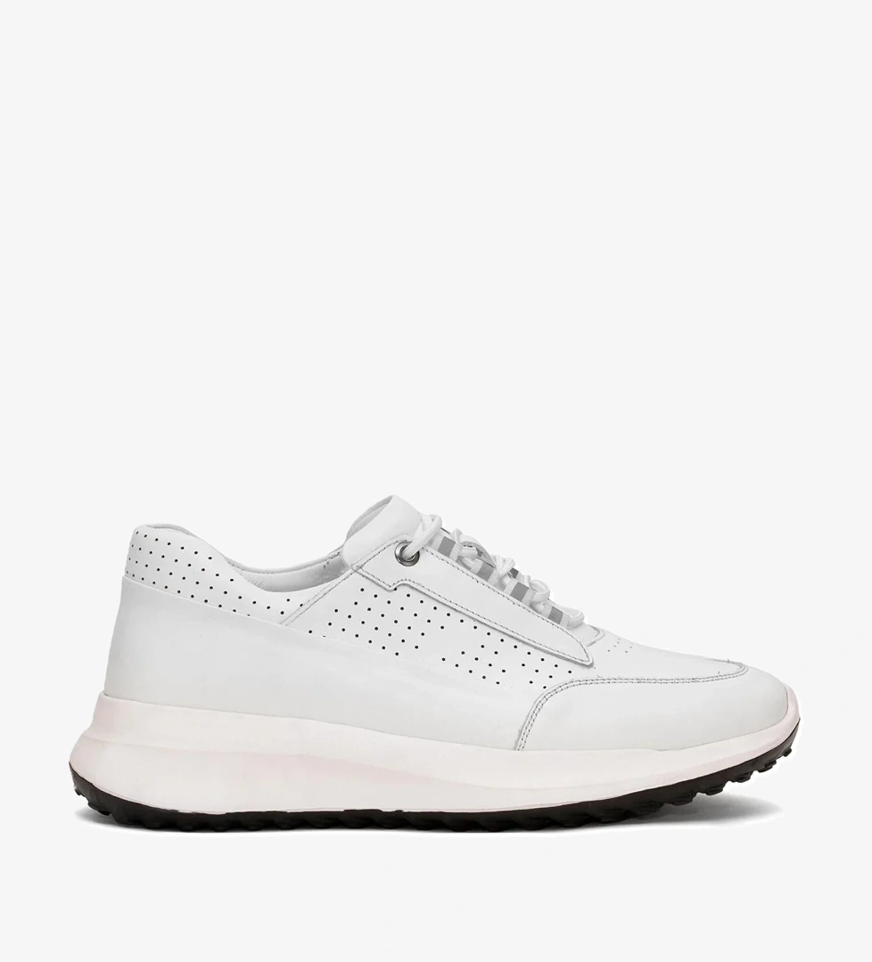 Elit 25YNbl5003C Erkek Hakiki Deri Casual Ayakkabı Beyaz - Görsel 1