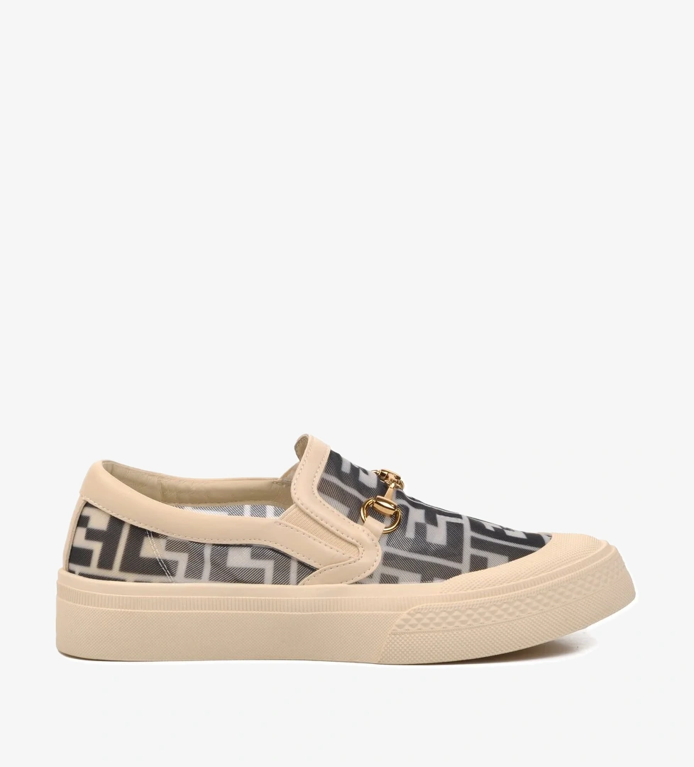 Gri Kadın Düz Rahat Günlük Ayakkabı