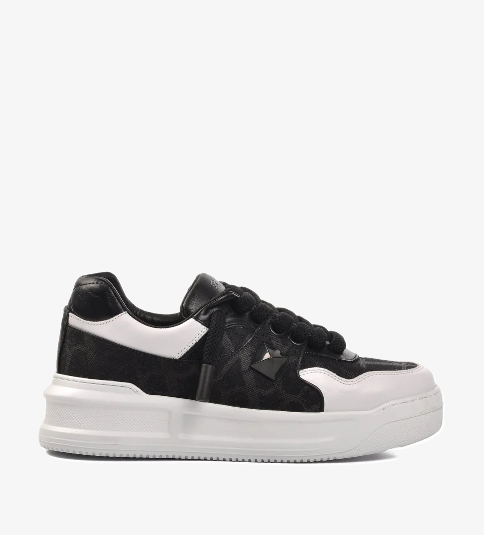 Aspor Siyah Beyaz Erkek Sneaker Premium