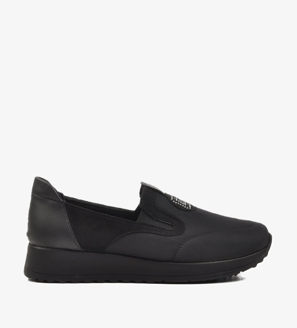 Aspor Siyah Kadın Düz Rahat Günlük Ayakkabı - Görsel 1