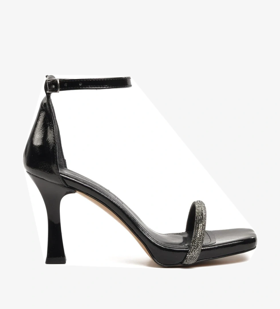 Aspor Siyah Ayna Kadın Abiye Ayakkabı