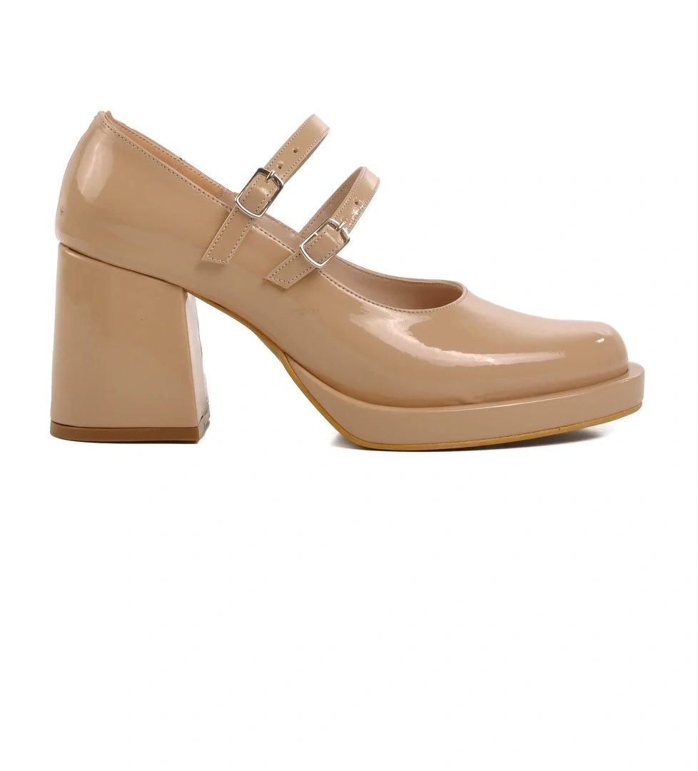 Aspor Ten Platform Topuk Kadın Abiye Ayakkabı