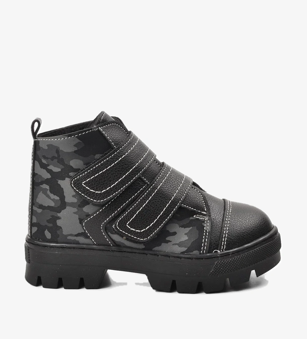 A Spor Aspor Siyah Camel Kamuflaj Unisex Çocuk Bot model görseli