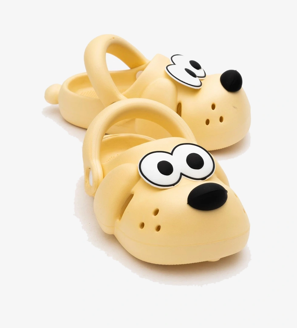 Çocuk Köpekli Sabo Terlik 28-35 SARI