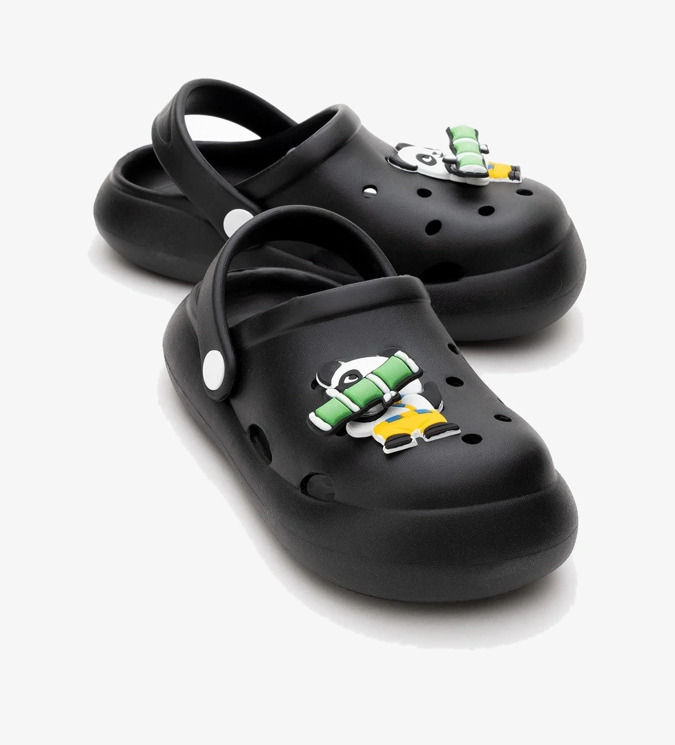 Çocuk Aksesuarlı Sabo Terlik 30-35 SİYAH