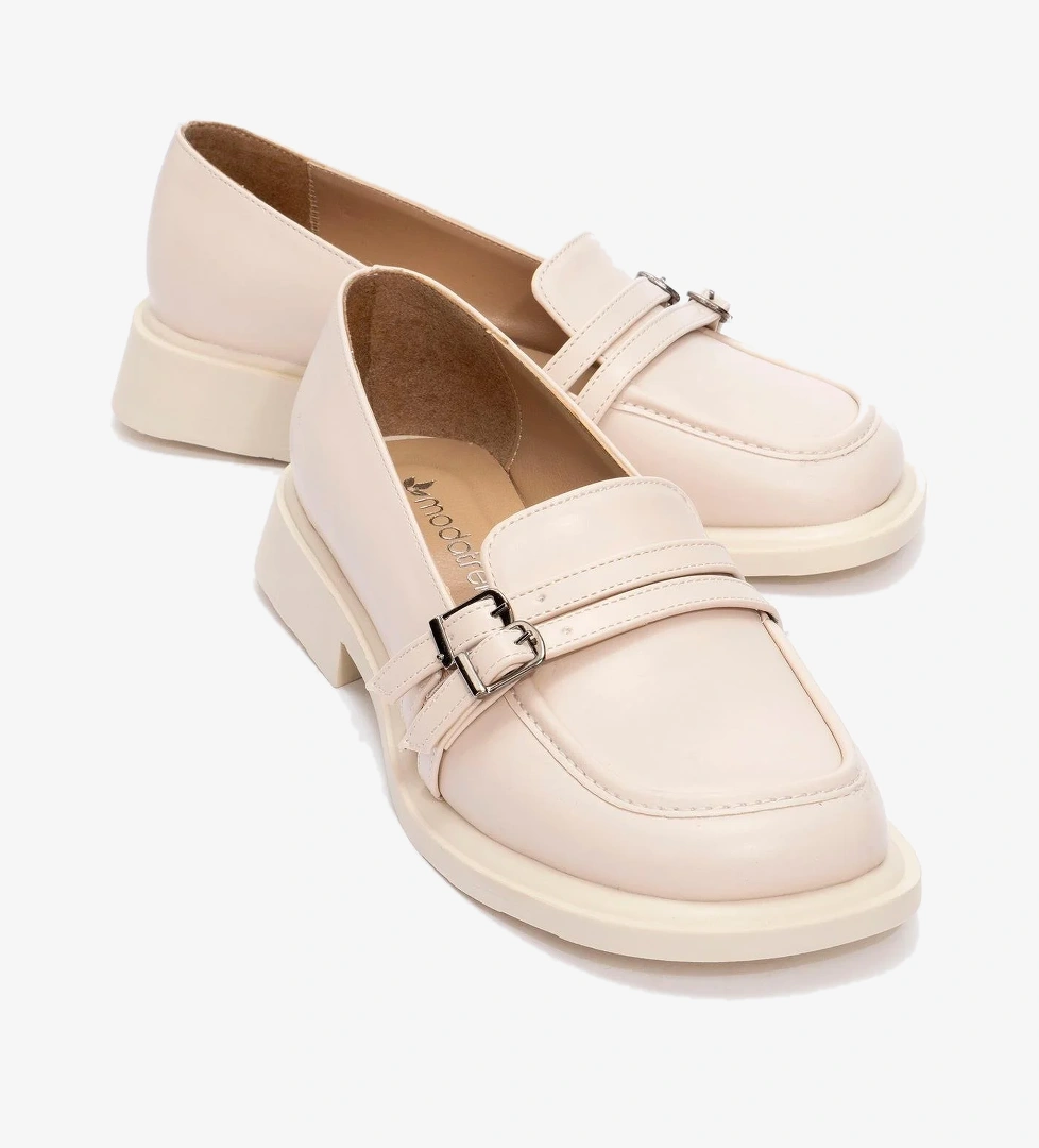 Kadın Günlük Ayakkabı BEJ CİLT - Görsel 1