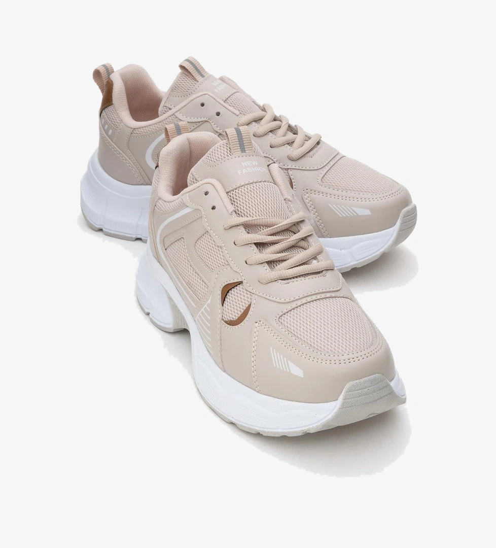 Kadın Anorak Spor Ayakkabı BEJ TABA - Görsel 1