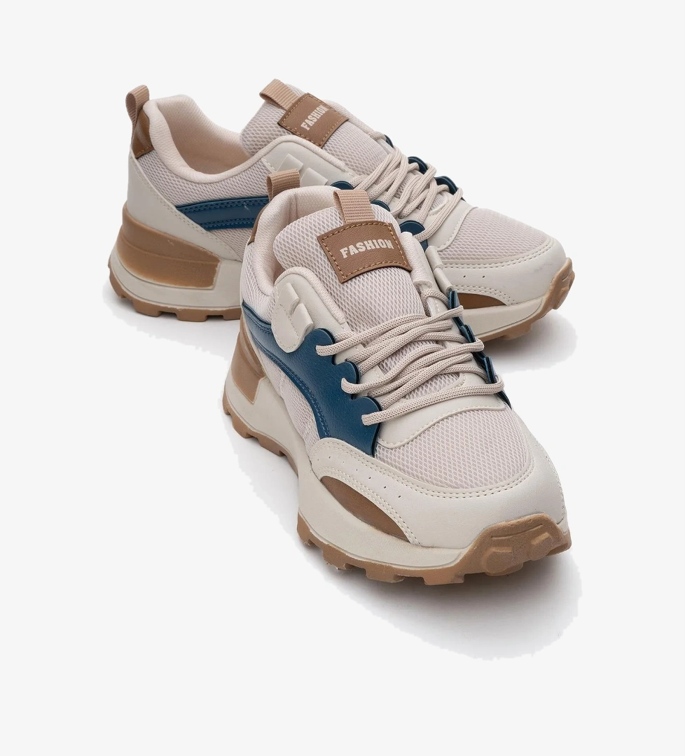 Kadın Spor Ayakkabı BEJ LİLA BEYAZ