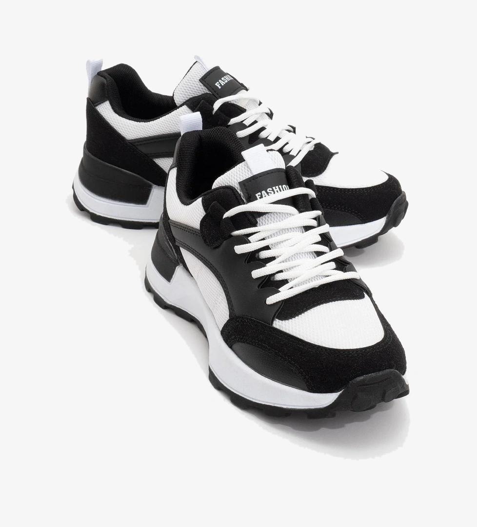 Kadın Spor Ayakkabı BEYAZ SİYAH