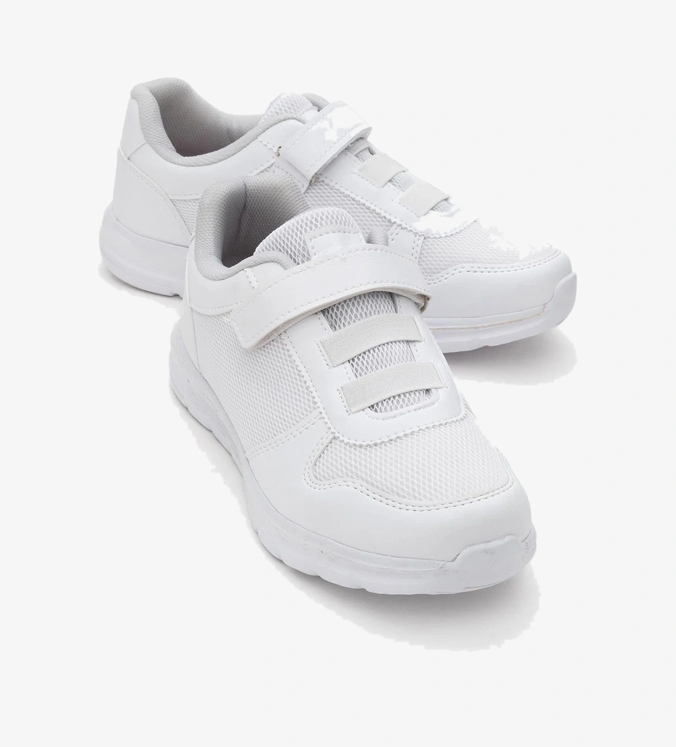 Kadın Cırtlı Anorak Spor Ayakkabı BEYAZ BEYAZ