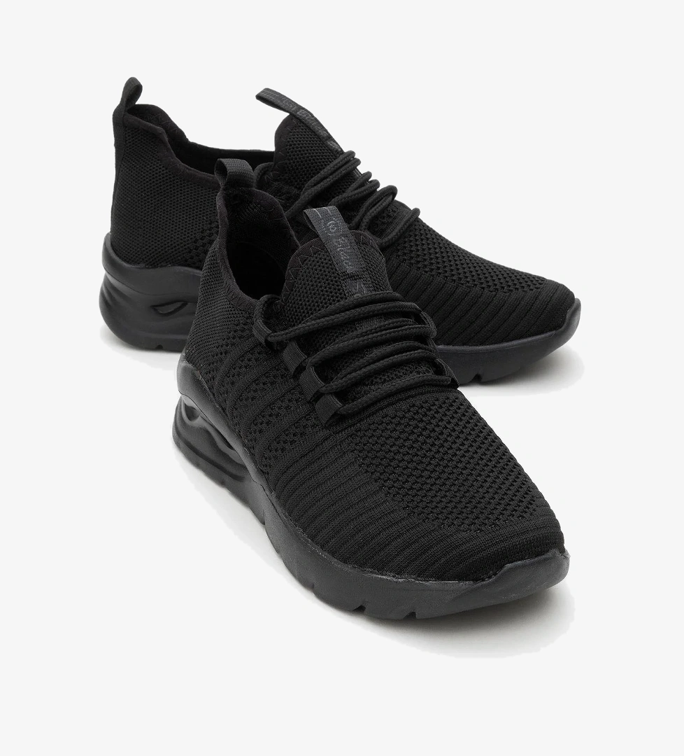 Kadın Triko Spor Ayakkabı SİYAH SİYAH - Görsel 1