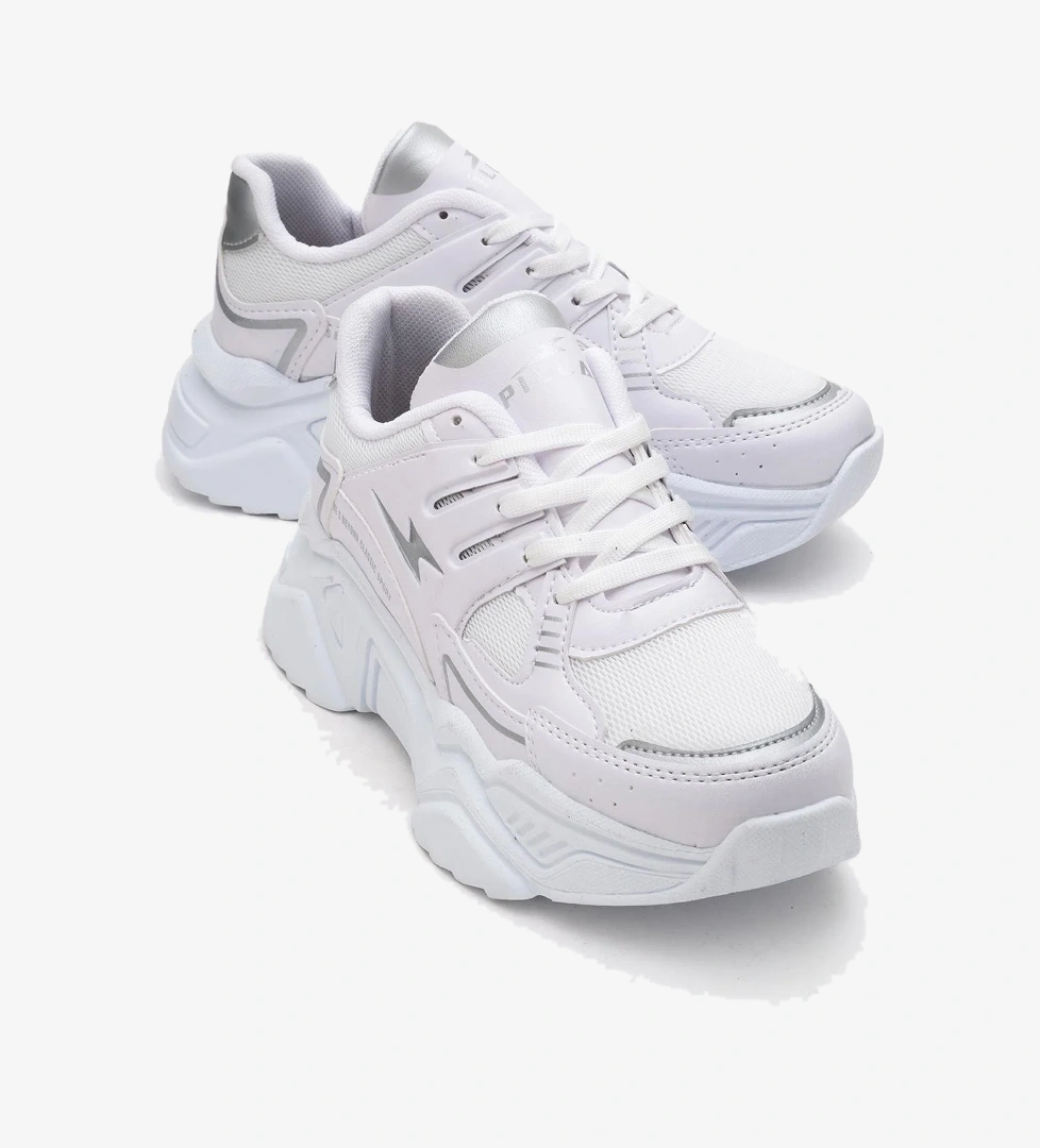 Kadın Anorak Spor Ayakkabı BEYAZ GÜMÜŞ