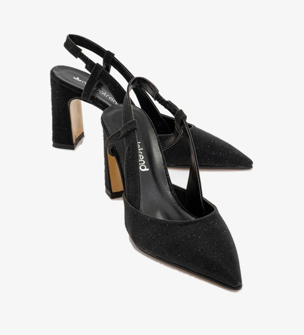 Kadın Topuklu Ayakkabı SİYAH SİM - Görsel 1