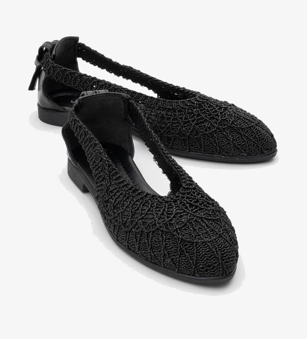 Ccway Kadın Fileli Babet Vi̇zon Si̇yah model görseli