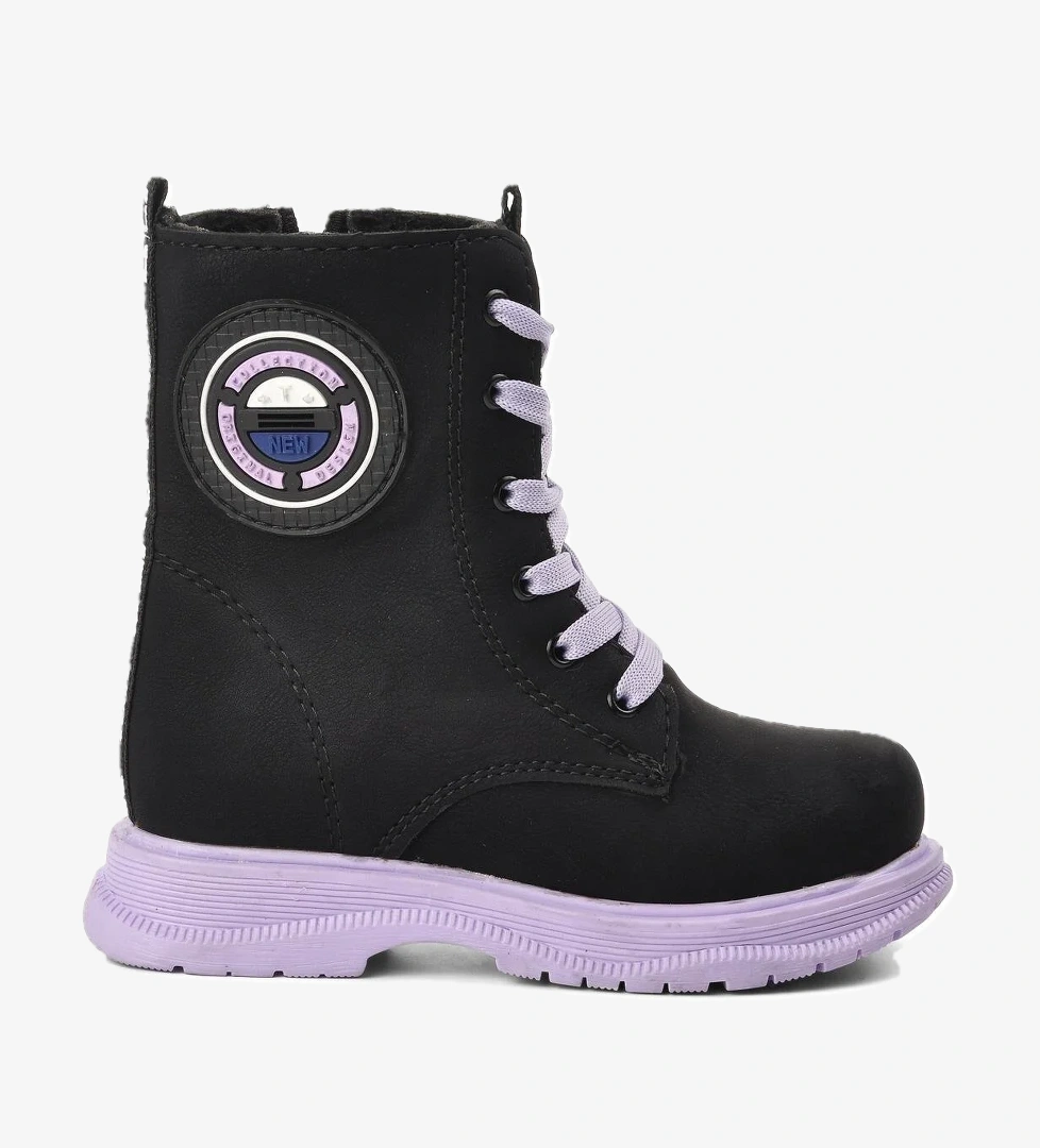 Siyah Lila Kız Çocuk Bot