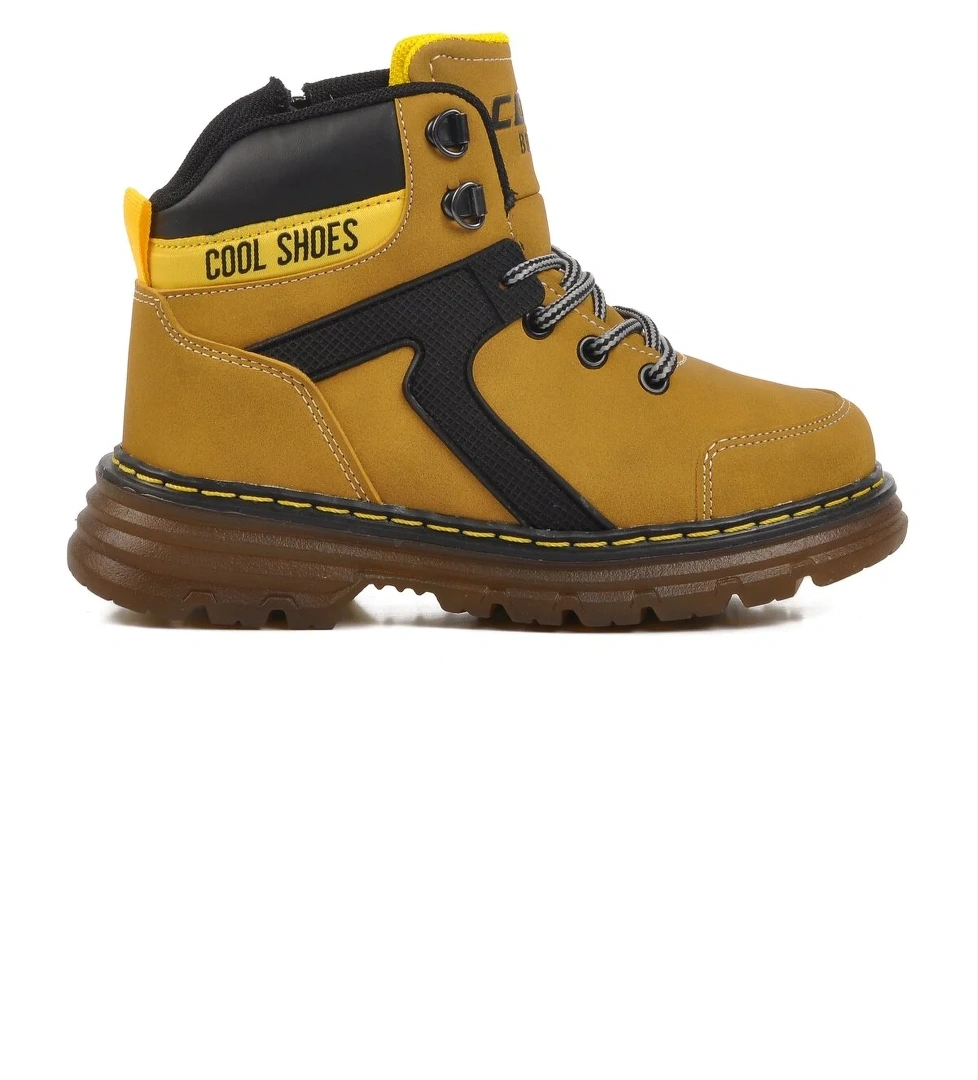 A Spor Aspor Sarı Fermuarlı Unisex Çocuk Bot model görseli