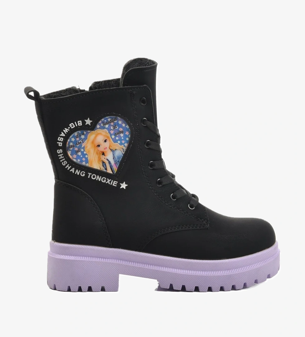 Walkway Siyah Lila İçi Kürklü Kız Çocuk Bot model görseli