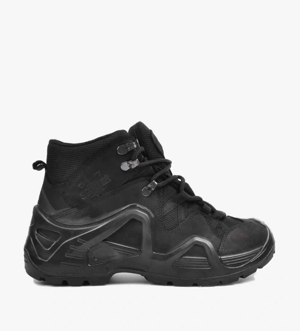 Siyah Nubuk Suni Deri Trekking Outdoor Bot - Görsel 1