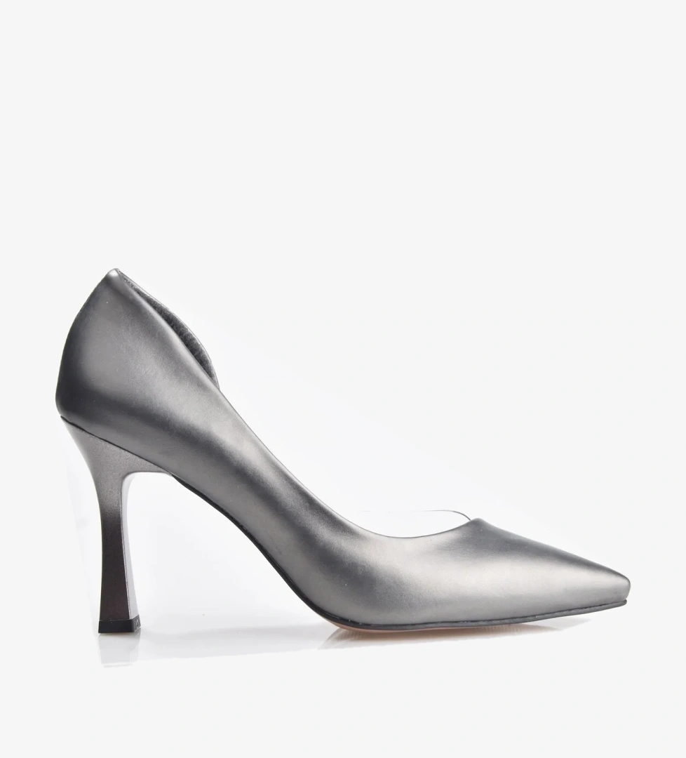 New Angel 653 Kadın Şeffaf Detaylı Klasik Stiletto - Görsel 1