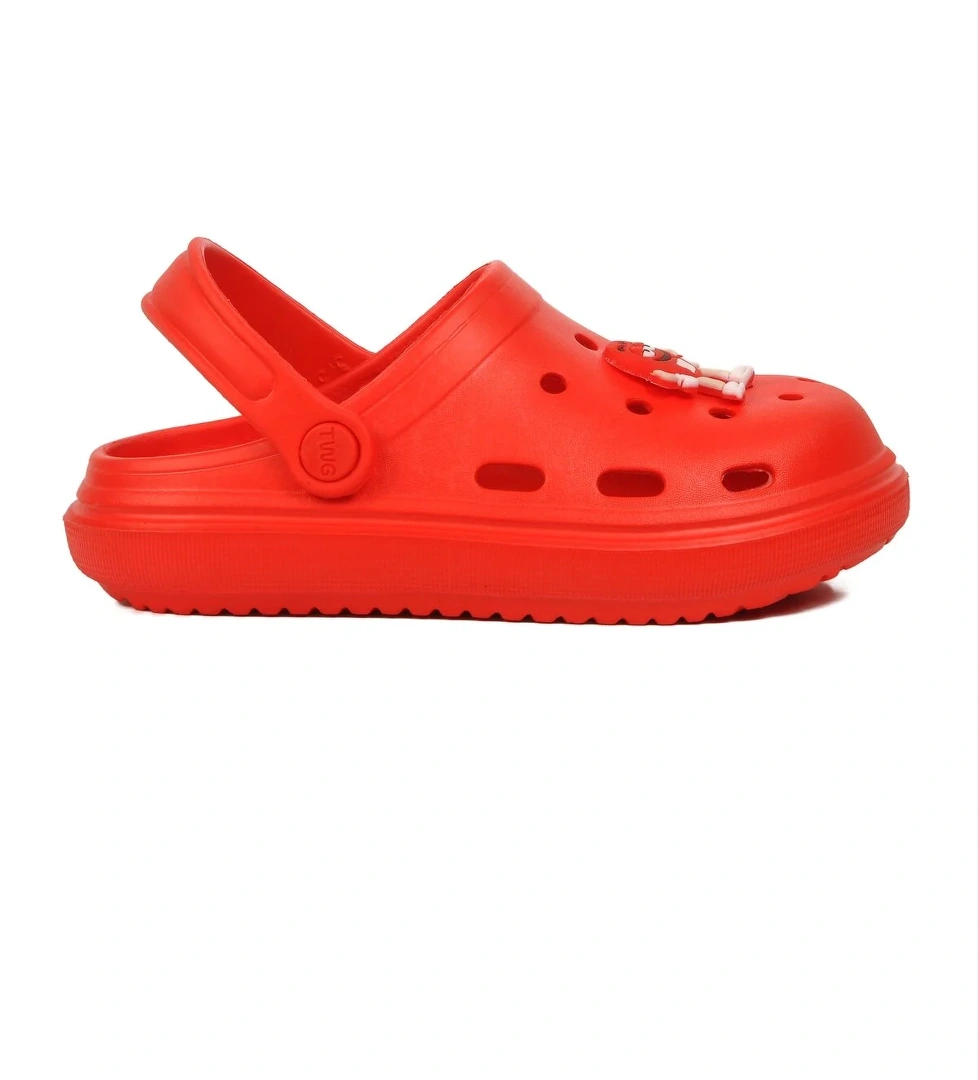 Aspor Kırmızı Unisex Sabo Çocuk Terlik