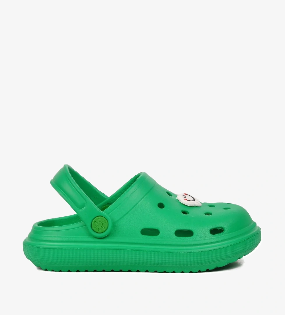 Aspor Yeşil Unisex Sabo Çocuk Terlik