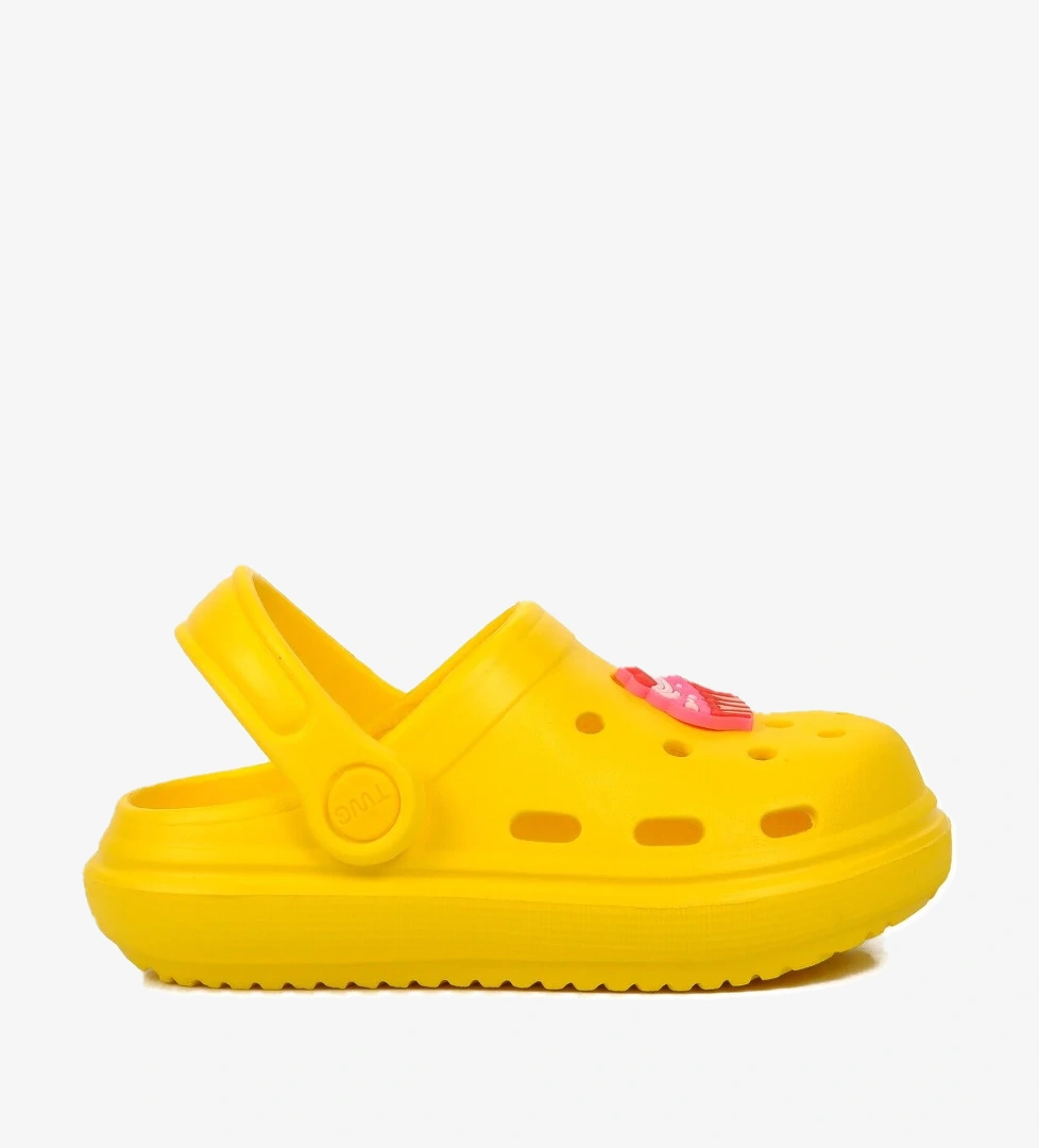 Aspor Sarı Unisex Sabo Çocuk Terlik - Görsel 1