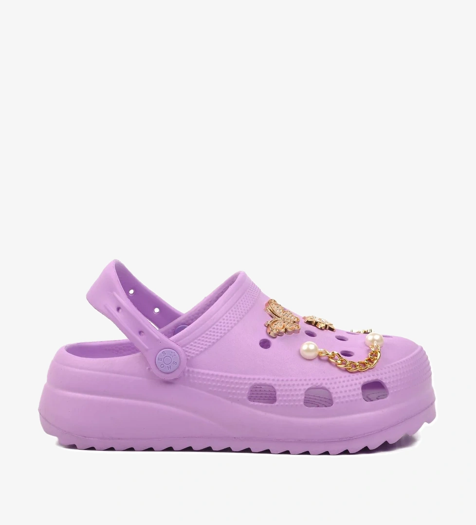 A Spor Aspor Ekru Lila Bej Kadın Sabo Terlik model görseli