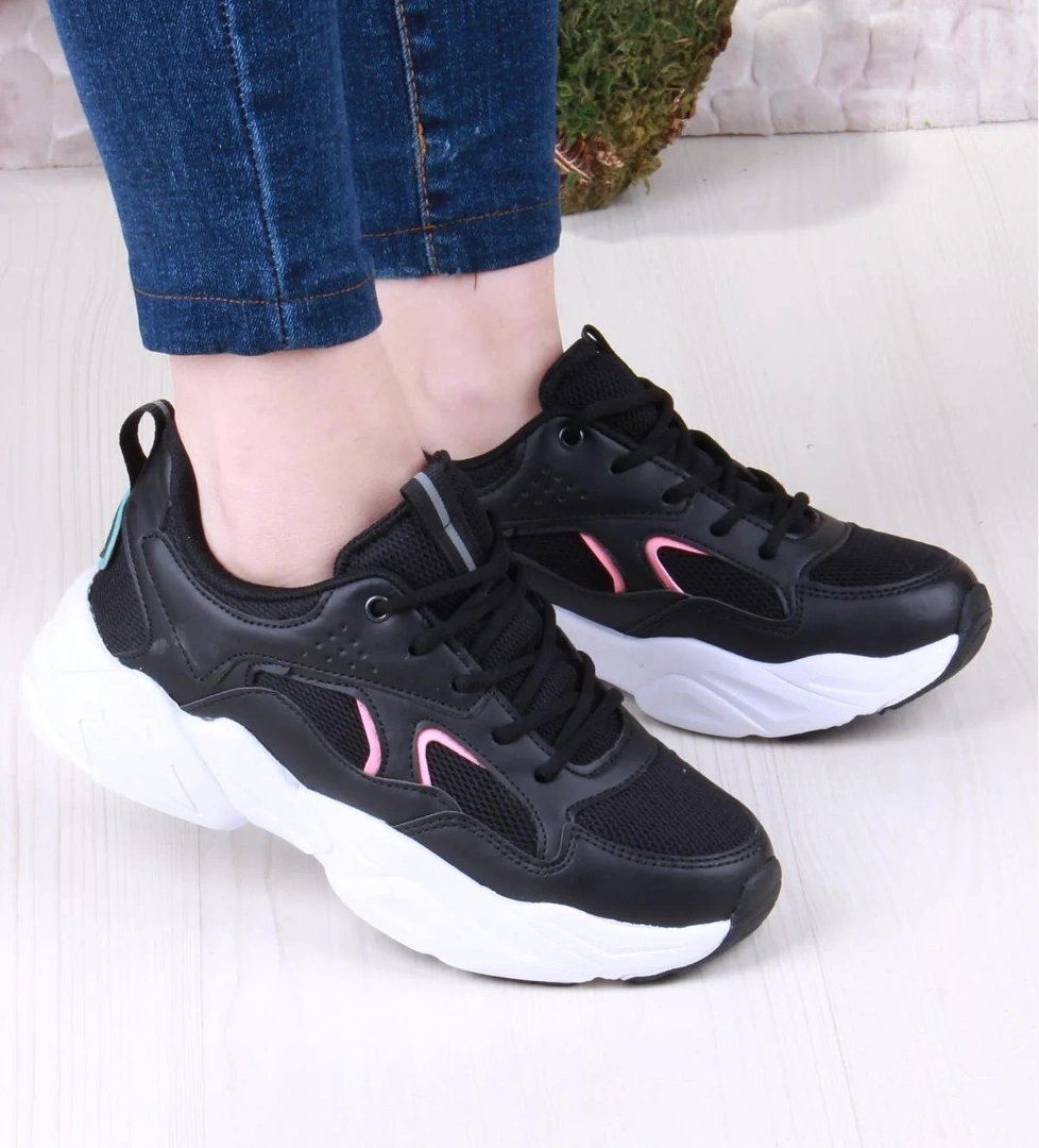 2107 LMB Rahat Hafif Kalın Taban Sneaker Kadın Spor Ayakkabı