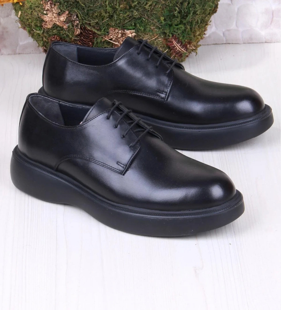 Mehmet Mete 1112 Gold Rahat Hakiki Deri Kalın Taban Erkek Ayakkabı model görseli